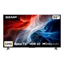 Smart TV 55S62R 55 4K Ultra HD Roku Wi-Fi 5 HDR10 Dolby Audio Semp