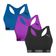 Kit 3 Tops Puma Nadador Sem Costura Feminino GG / Roxo e Preto