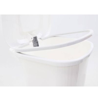 Lixeira Tramontina T-Force em Polipropileno Branco 50L Pedal