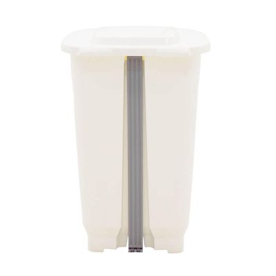 Lixeira Tramontina T-Force em Polipropileno Branco 50L Pedal