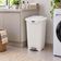 Lixeira Tramontina T-Force em Polipropileno Branco 50L Pedal
