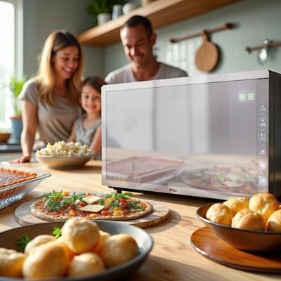 Micro-ondas Philco 33L Acabamento Inox Espelhado PMO38T 220V