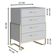 Jogo 4 Móveis para Quarto Closet Sapateira Cômoda Mesa de Cabeceira Industrial Arena Placa e Ponto