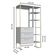 Jogo 4 Móveis para Quarto Closet Sapateira Cômoda Mesa de Cabeceira Industrial Arena Placa e Ponto
