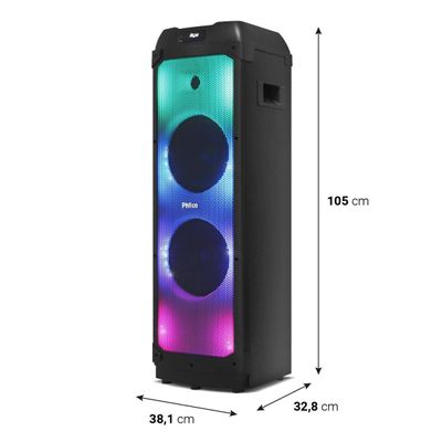 Caixa de Som Philco Extreme 2400W 2x Woofer PCX22000 Bivolt