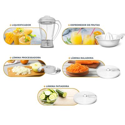 Multiprocessador Britânia 5 em 1 BMP900B All In One 1000W 127V