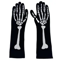 H429 - Luvas Decorativa Halloween Esqueleto