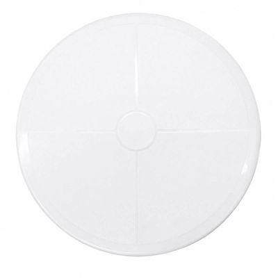 Conjunto Mesa Redonda Branca e 6 Cadeiras Monobloco Verde Oliva Tramontina Plástico Varanda Jardim