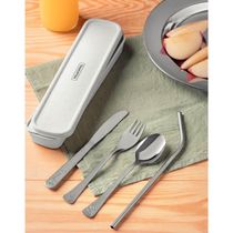 Conjunto de Talheres Infantis Tramontina Aço Inox com Estojo