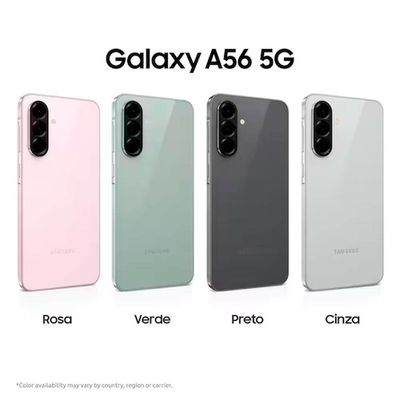 Smartphone Galaxy A56 256GB 5G + Fone Samsung Galaxy Buds Samsung Cinza / Bivolt