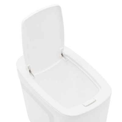 Lixeira Tramontina Compact 10,5L Plástico Branco Tampa Click