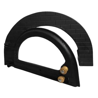 Porta Forno Fogão a Lenha Pizza Ferro e Vidro Igloo 52x42cm