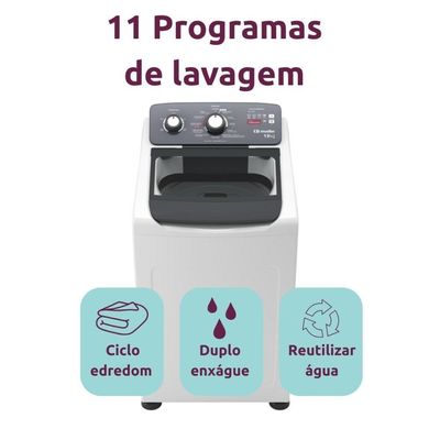 Máquina De Lavar Mueller 13kg Com Ultracentrifugação E Ciclo Rápido MLA13 110V Branco