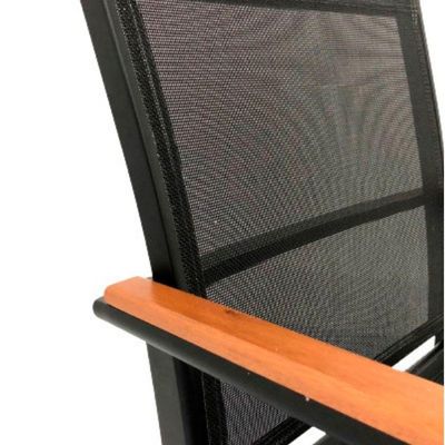 Cadeira Poltrona Perpétua Tela Sling Preto