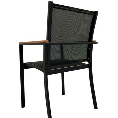 Cadeira Poltrona Perpétua Tela Sling Preto