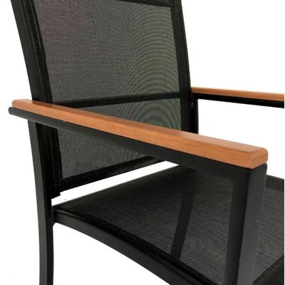 Cadeira Poltrona Perpétua Tela Sling Preto