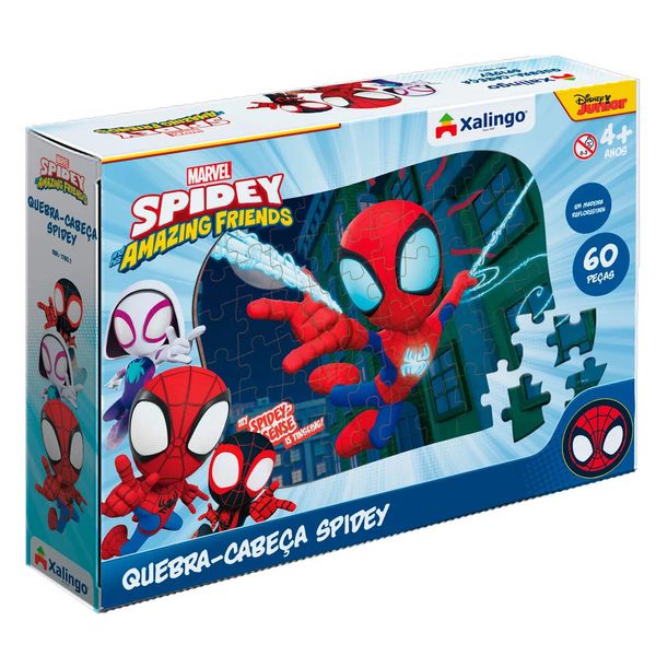 Quebra-Cabeça Spidey Xalingo 60 Peças Quebra-Cabeça Spidey Xalingo 60 Peças