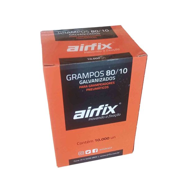Grampo Para Grampeador 80/10 CX 10.000 Unidades - Airfix