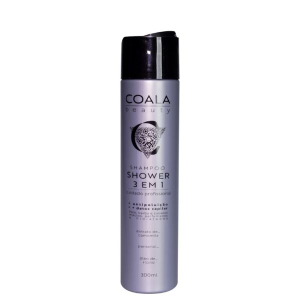 Shampoo Masculino Shower Beauty 3 em 1 300ml QHS - Coala