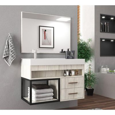 Gabinete Com Cuba 80Cm Multimóveis Cr10071 Carvalho