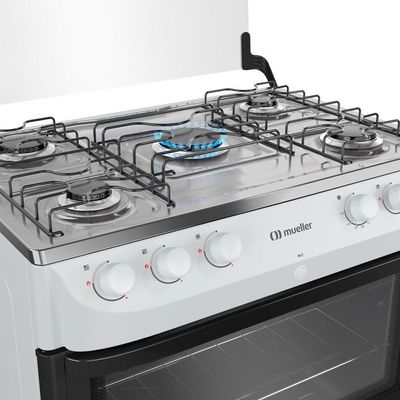 Fogão Mueller 5Bocas Branco Automático Mfi5bb Branco