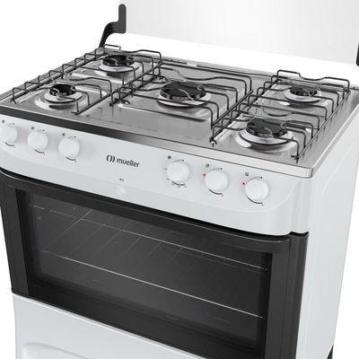 Fogão Mueller 5Bocas Branco Automático Mfi5bb Branco