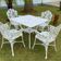 Conjunto De Jardim Com Mesa Quadrada E 4 Cadeiras