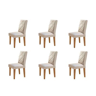 Conjunto 6 Cadeiras Olímpia Imbuia