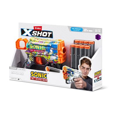 Lançador de dardos - X-Shot Skins Menace Sonic Hiper Skype