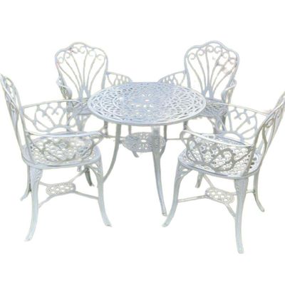 Conjunto De Jardim Modelo Fortaleza Mesa e 4 Cadeiras