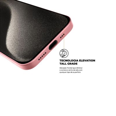 Capa para iPhone 15 Pro Max - Silicon Premium Rosa - Gshield