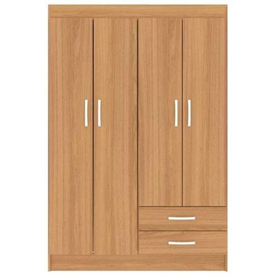 Guarda-roupa Solteiro 4 Portas 2 Gavetas Atalaia - Cinnamomo Cinnamomo