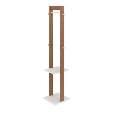 Cabideiro De Chão Multimóveis Vcr35005 Amêndoa/Branco