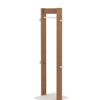 Cabideiro De Chão Multimóveis Vcr35005 Amêndoa/Branco