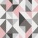 Papel de Parede Vinílico Contemporâneo Geométrico Rosa 4120 - 1 Rolo Disponível