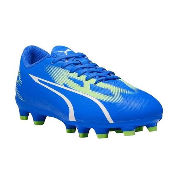 Chuteira Campo Puma Ultra Play Infantil 36 / Azul e Verde