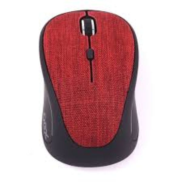 Mouse Wireless OEX Tiny MS601 Bluetooth Vermelho 1600Dpi Receptor Nano USB Revestido em Tecido