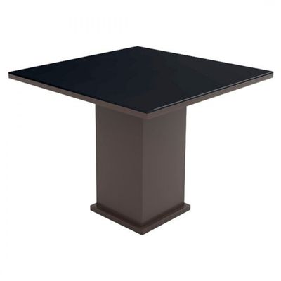 Conjunto Mesa 4 Cadeiras Talismã New Ônix Madeira Eucalipto Tabaco/Preto