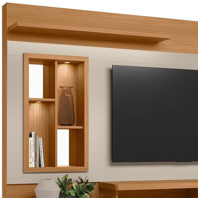 Home para TV Eldorado 2.0 até 60 Polegadas Linea Brasil Nature/Offwhite