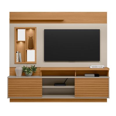 Home para TV Eldorado 2.0 até 60 Polegadas Linea Brasil Nature/Offwhite
