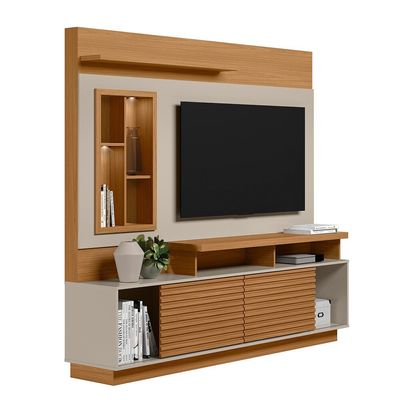 Home para TV Eldorado 2.0 até 60 Polegadas Linea Brasil Nature/Offwhite
