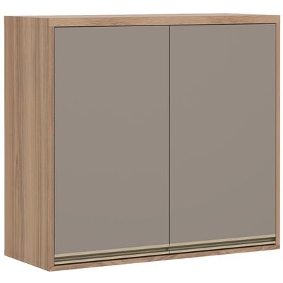 Armário Aéreo 80cm Yara 2 Portas - 1309 Luciane Vanilla/Graff
