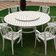 Conjunto De Jardim Com Mesa Giratória E 6 Cadeiras Modelo Fênix Branco