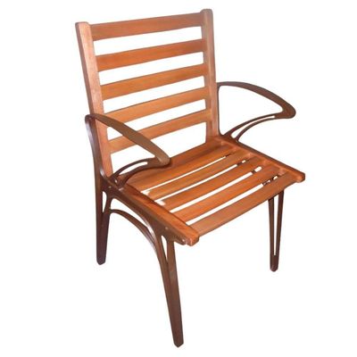 Conjunto Com Mesa Retangular Tampo De Madeira 6 Cadeiras Horizonte Marrom