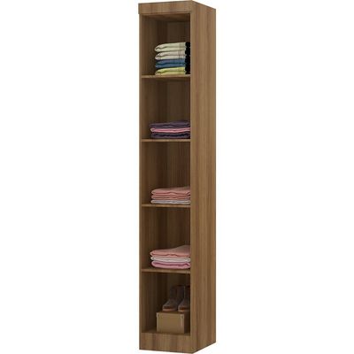 Módulo Roupeiro de 38cm com 1 Porta Eucamóveis Paris - 323 Avela/Cinammon
