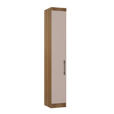 Módulo Roupeiro de 38cm com 1 Porta Eucamóveis Paris - 323 Avela/Cinammon