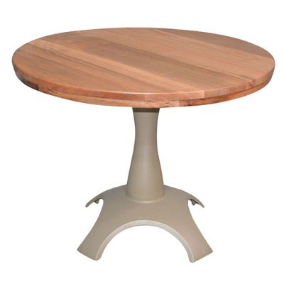 Conjunto Viena Com Mesa Tampo De Madeira E 4 Cadeiras Marrom