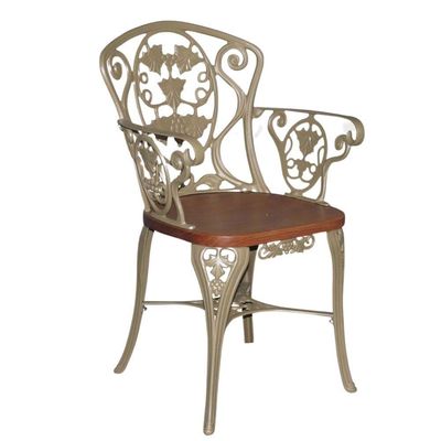 Conjunto Com Mesa 1,60m Madeira Giratória E 6 Cadeiras Poltronas Malbec Marrom