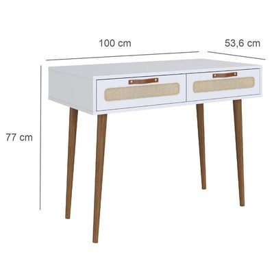 Penteadeira Retrô 100cm Branco