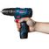 Parafusadeira/Furadeira de Impacto a Bateria de 3/8 Azul e Preto / 12V